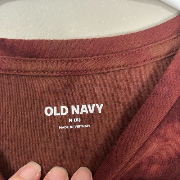 Boy’s Old Navy Tie-Dye T-Shirt - Maroon, Size M(8) - Picture 2 of 4